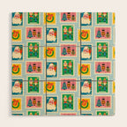 Christmas Stamps Wood Wall Art Gallery Image 1