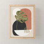 Tropical Leaf- Abstract Art 7 Mini Art Print Gallery Image 1