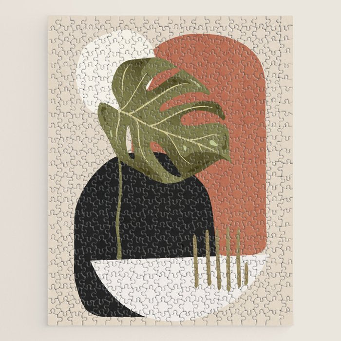 Tropical Leaf- Abstract Art 7 Jigsaw Puzzle Gallery Image 1