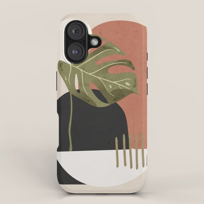 Tropical Leaf- Abstract Art 7 iPhone Case Gallery Image 1