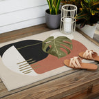 Tropical Leaf- Abstract Art 7 Outdoor Rug Gallery Image 2