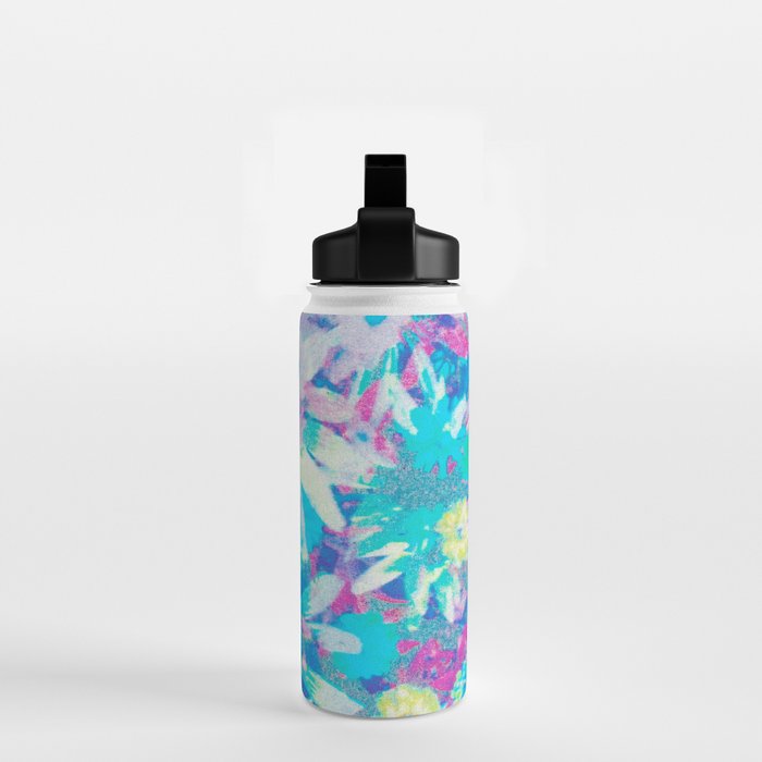 far out! floral tie dye Water Bottle Gallery Image 2