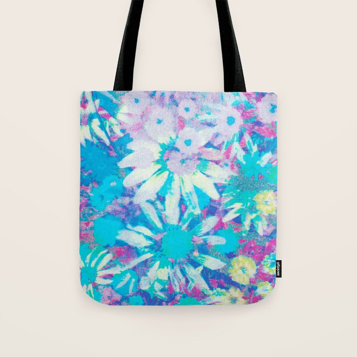 far out! floral tie dye Tote Bag Gallery Image 1