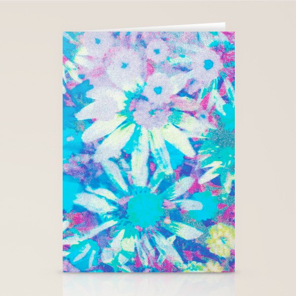far out! floral tie dye Stationery Card Gallery Image 2