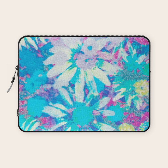 far out! floral tie dye Laptop Sleeve Gallery Image 1