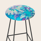 far out! floral tie dye Stool Gallery Image 2