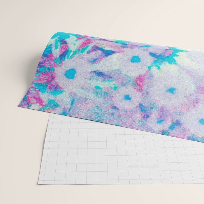 far out! floral tie dye Wrapping Paper Gallery Image 2