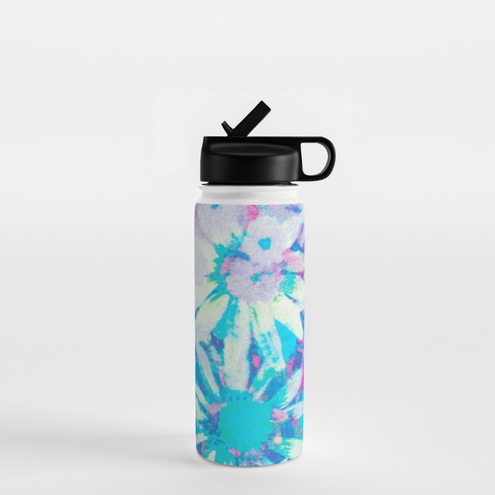 far out! floral tie dye Water Bottle Gallery Image 1