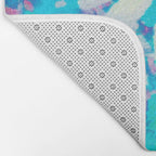 far out! floral tie dye Bath Mat Gallery Image 2