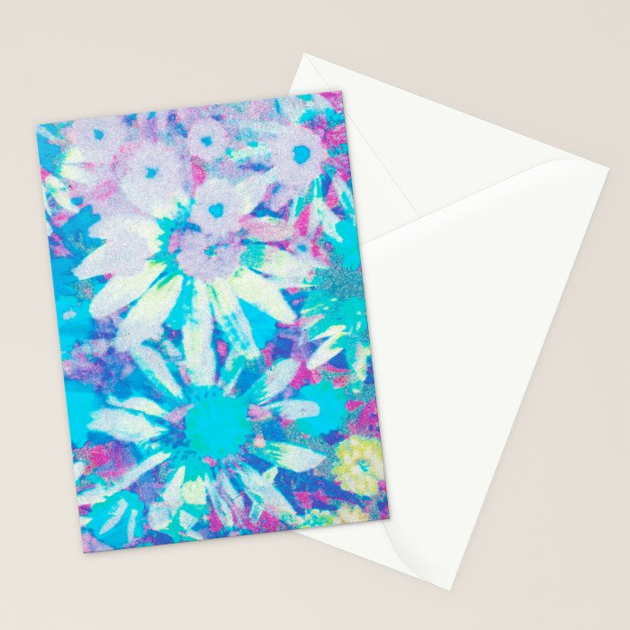 far out! floral tie dye Stationery Card Gallery Image 2