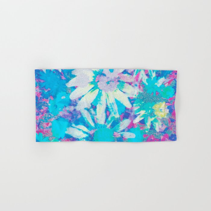 far out! floral tie dye Bath Towel Gallery Image 1
