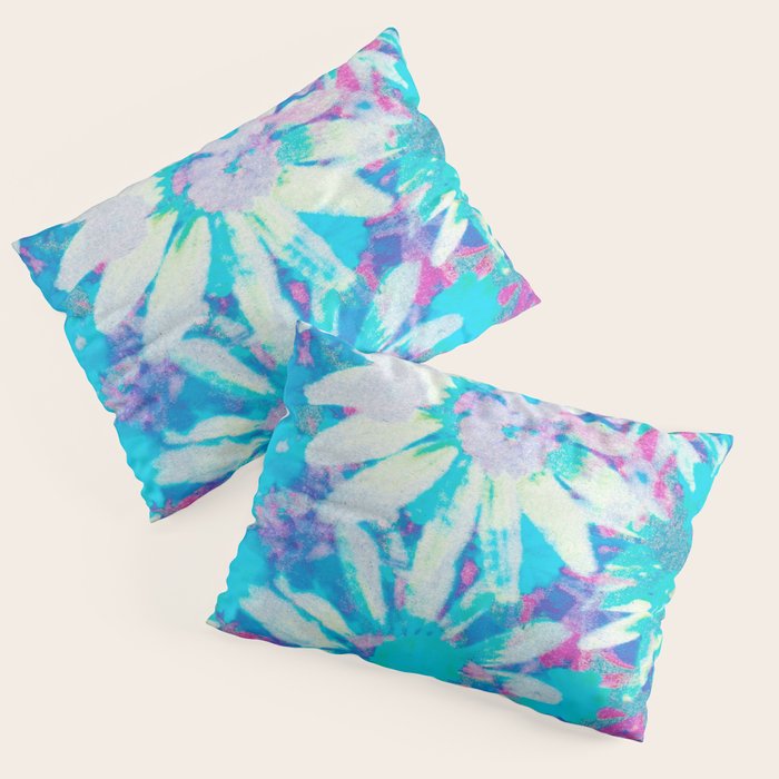 far out! floral tie dye Pillow Sham Gallery Image 3