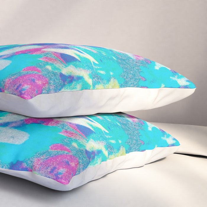 far out! floral tie dye Pillow Sham Gallery Image 3