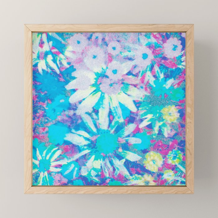 far out! floral tie dye Mini Art Print Gallery Image 1