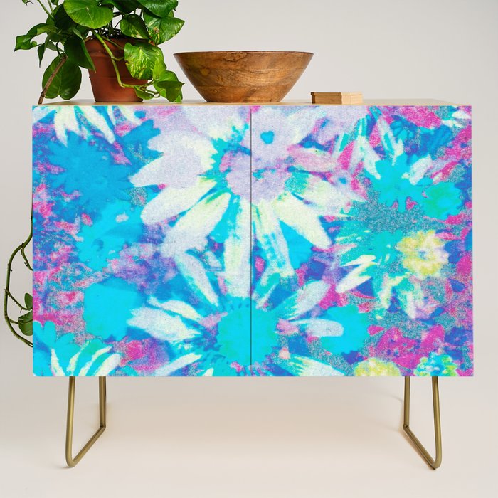 far out! floral tie dye Credenza Gallery Image 1