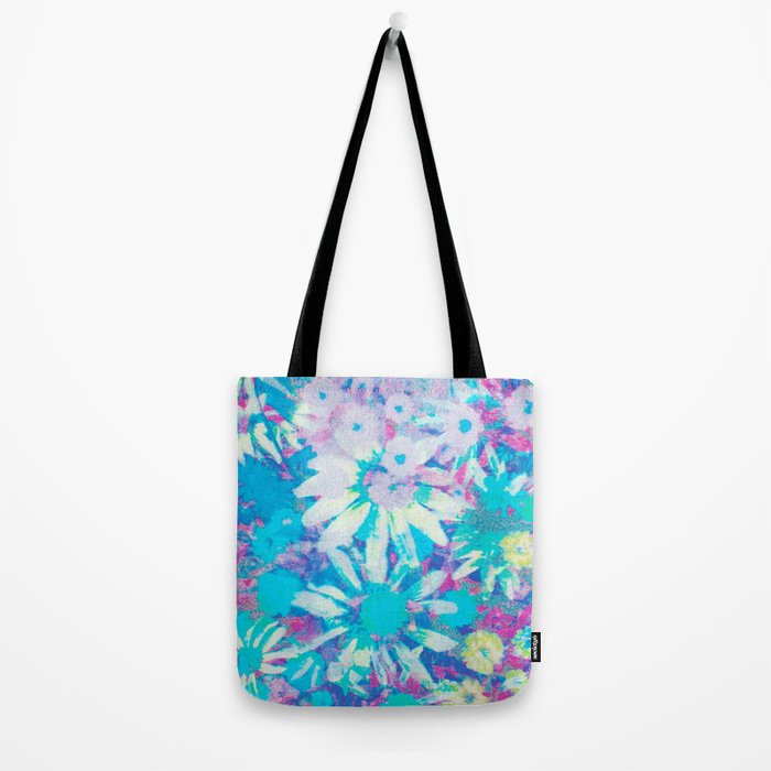 far out! floral tie dye Tote Bag Gallery Image 2