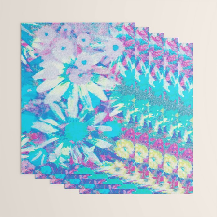 far out! floral tie dye Wrapping Paper Gallery Image 3