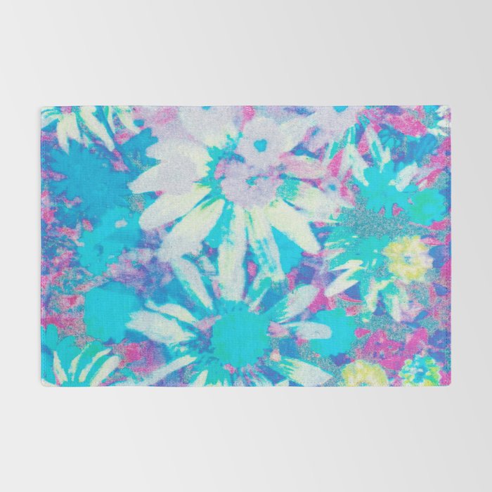 far out! floral tie dye Rug Gallery Image 2