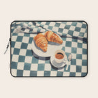Morning Croissants and Coffee Bliss Laptop Sleeve Gallery Image 1