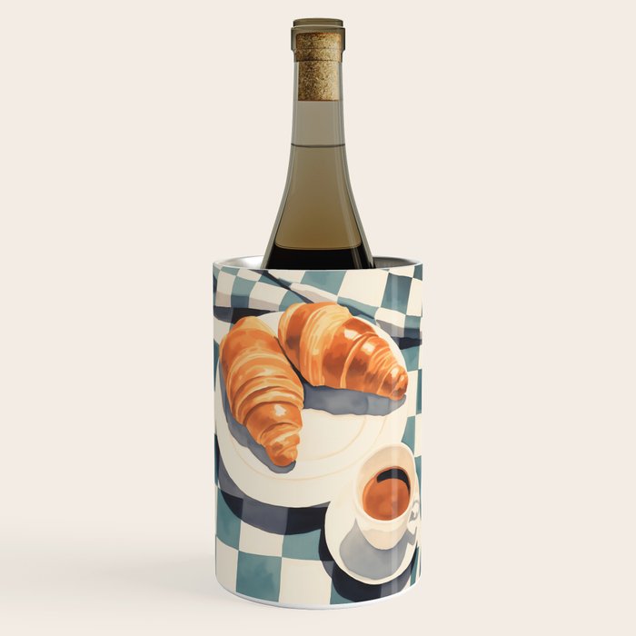 Morning Croissants and Coffee Bliss Wine Chiller Gallery Image 1