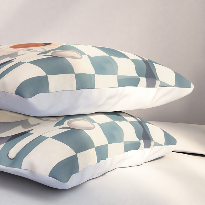 Morning Croissants and Coffee Bliss Pillow Sham Gallery Image 3