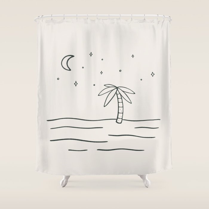 sand and stars Shower Curtain Gallery Image 1