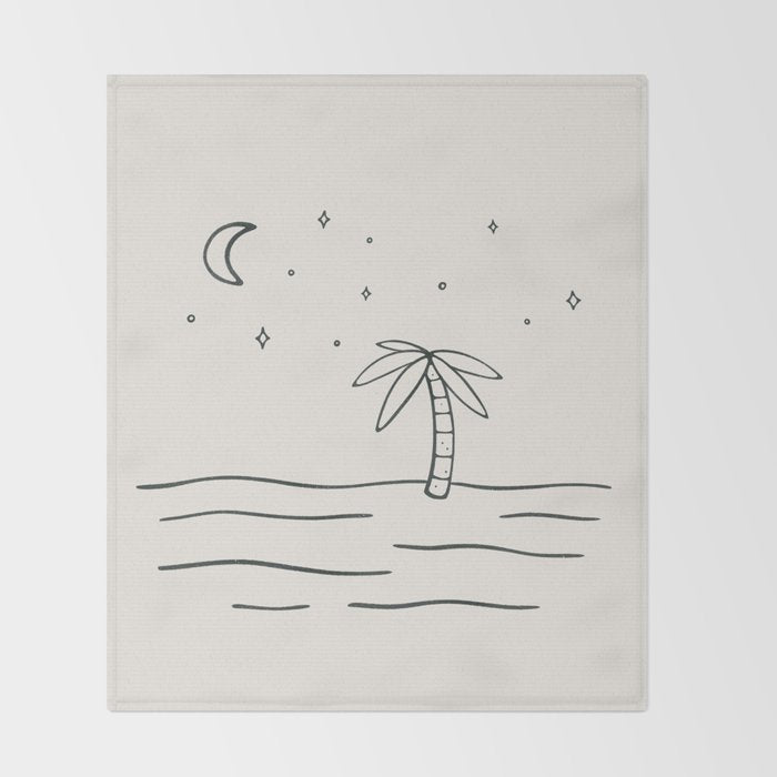 sand and stars Throw Blanket Gallery Image 2