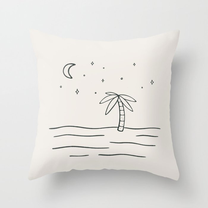 sand and stars Throw Pillow Gallery Image 6
