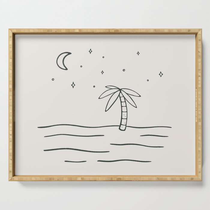 sand and stars Serving Tray Gallery Image 1