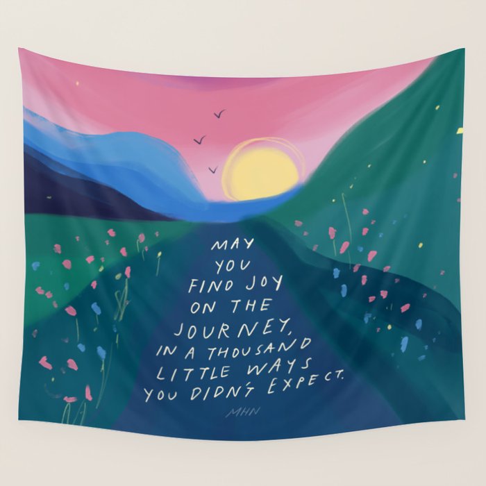Joy on the journey Wall Tapestry Gallery Image 4