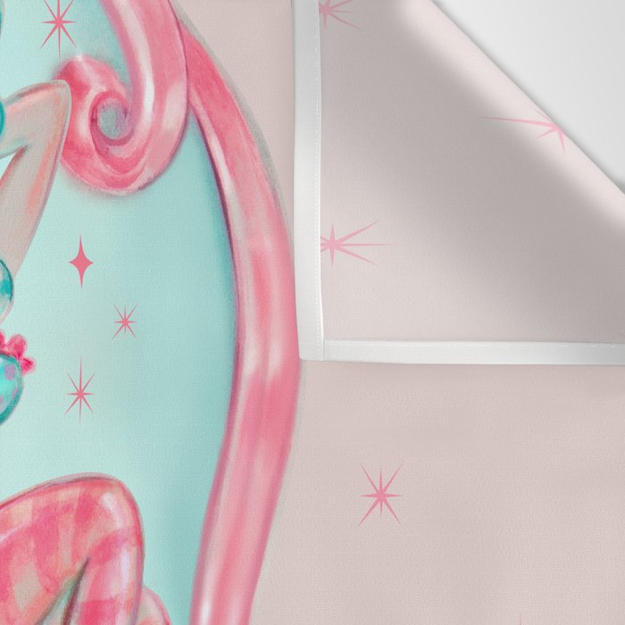 Candy Blue Ice Cream Pin Up Doll Wall Tapestry Gallery Image 3