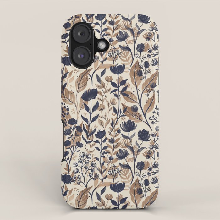 Moody Blooms Dark Neutral iPhone Case Gallery Image 1