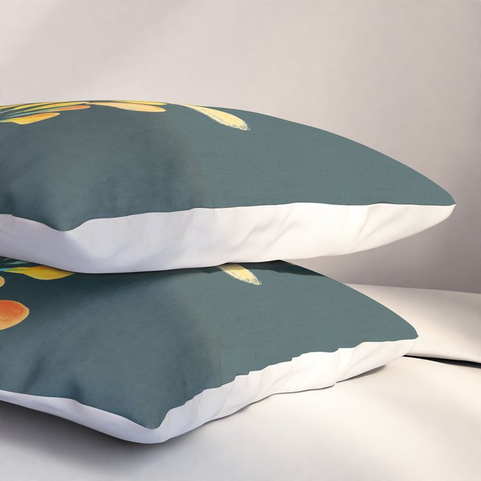 Watercolor Peacock Pillow Sham Gallery Image 3