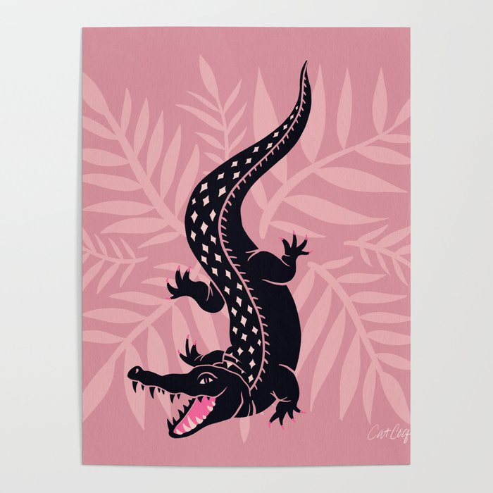 Crocodile - Dusty Rose Palette Poster Gallery Image 4