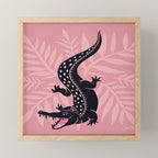 Crocodile - Dusty Rose Palette Mini Art Print Gallery Image 1
