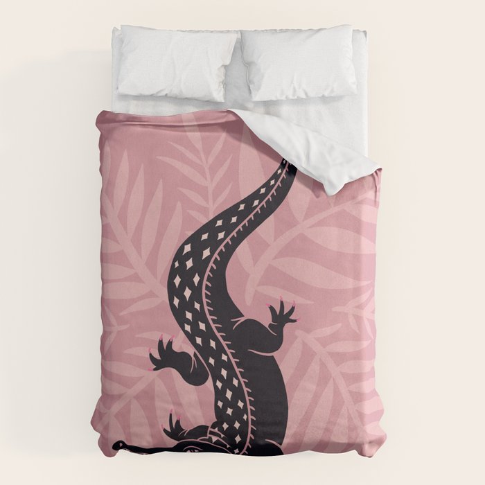 Crocodile - Dusty Rose Palette Duvet Cover Gallery Image 1