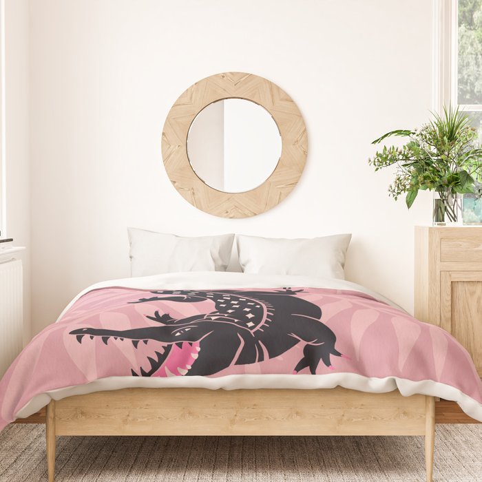 Crocodile - Dusty Rose Palette Duvet Cover Gallery Image 3