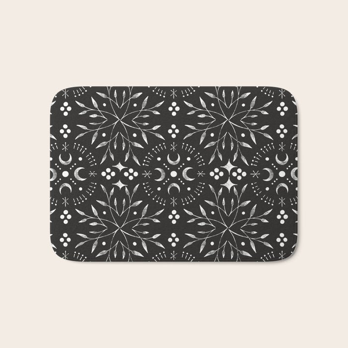 Mystical mosaic lunar phases BN Bath Mat Gallery Image 1