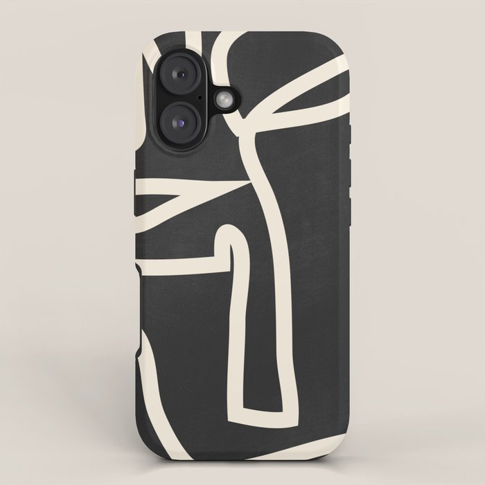 Abstract line art / Face iPhone Case Gallery Image 1
