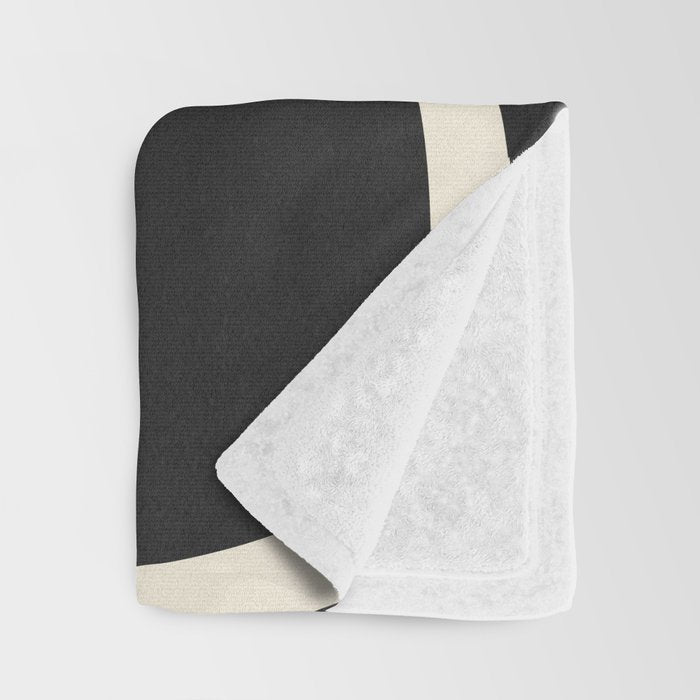 Abstract line art / Face Throw Blanket Gallery Image 3