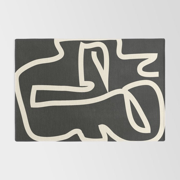 Abstract line art / Face Rug Gallery Image 2