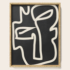 Abstract line art / Face Serving Tray Gallery Image 1