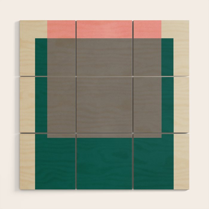 Overlapping colors 1 Wood Wall Art Gallery Image 1