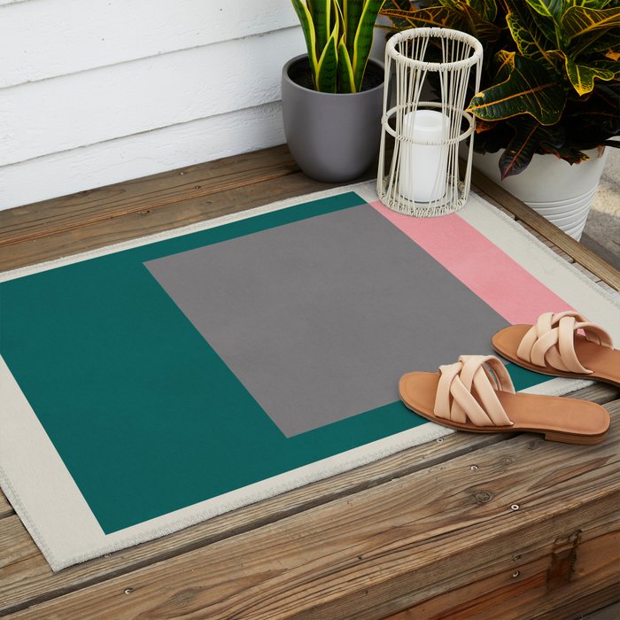 Overlapping colors 1 Outdoor Rug Gallery Image 2
