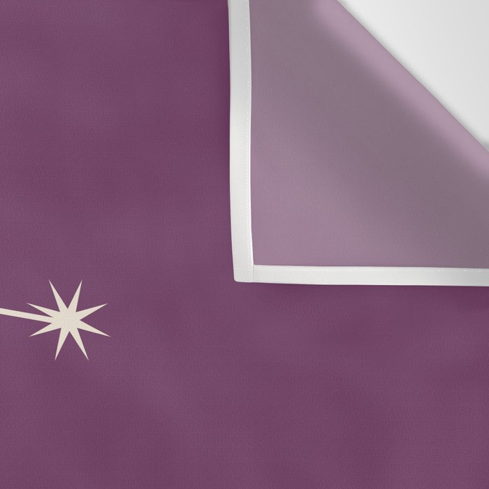 Gemini Zodiac Star Constellation Line Art Mauve Purple Wall Tapestry Gallery Image 3