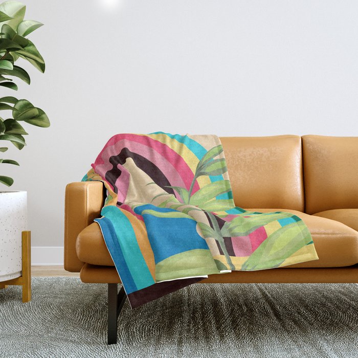 Tropical Geometry 38 Throw Blanket Gallery Image 1