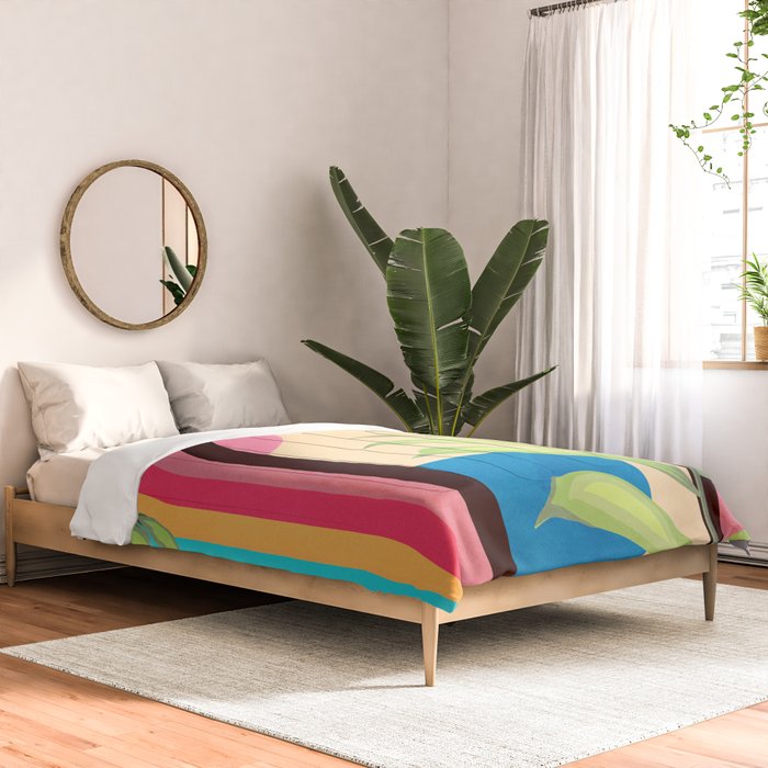 Tropical Geometry 38 Comforter Gallery Image 2
