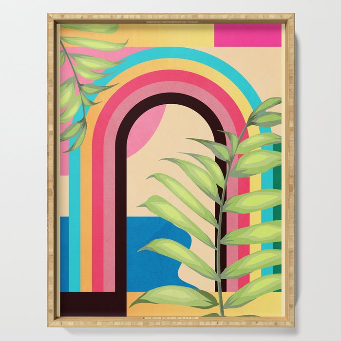 Tropical Geometry 38 Serving Tray Gallery Image 1
