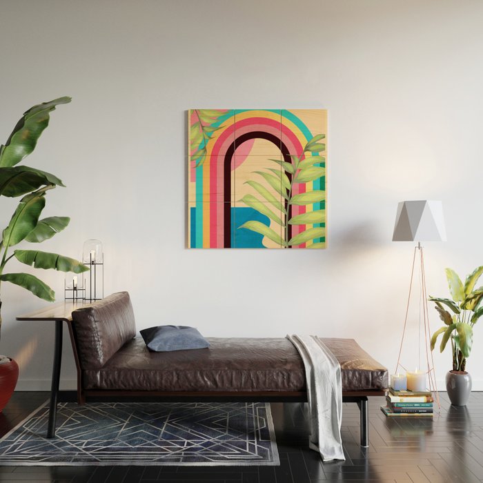 Tropical Geometry 38 Wood Wall Art Gallery Image 2