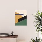 Geometric Compo 1 Filet Landscape - green Poster Gallery Image 2